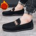 SHLIANG Velvet Men's Slip-On Flat Bottom Fashion Casual Shoes Breathable Comfortable Insole Large Size Loafers Durable Seams X0025_vogvips.com