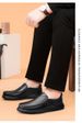 Men's Shoes Soft-sided Leather Beanie Shoes Lazy Rubber Soles Men's Casual Leather Shoes_vogvips.com