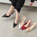 Niche Temperament Fine Heel Shallow Mouth Nude Color Spring Summer New Pointed Sandals Back Hollow High Heels_vogvips.com