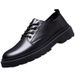 Men's Shoes Leather Shoes New Spring And Autumn Black Casual Leather Shoes Men's Business Lace Up Formal Men's Leather Shoes_vogvips.com