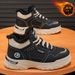 Winter Men's Shoes Fleece-Lined High-Top Martin Boots, Trendy Versatile Thick-Soled, Extra-Thick Warm Cotton Shoes, Men'_vogvips.com