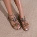 Women's Flat Sandals Women's Fashion Bohemian Sandals Women's Casual New Beaded Rhinestones Large Size Round Head Flat Beach Shoes_vogvips.com