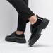 Euro Step Casual For Men, Autumn New Genuine Leather Shiny Business Formal Shoes, Thick Sole Height Increasing Non-Slip Versatile_vogvips.com
