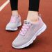 Spring And Autumn New Black Sneakers For Women Korean Style Versatile Breathable Lightweight Student Gym Casual Running_vogvips.com