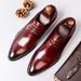 New men's formal leather shoes leather British business leather shoes men plus size shoes men's shoes_vogvips.com