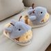 Zoo Series Large Size Women's Cotton Shoes Couple Warm Plush Cute Comfortable Home Shoes Men's Winter Bag Heel Cotton Shoes_vogvips.com
