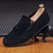 New trend men's shoes a slip-on casual leather shoes fringed soft-soled shoes for men_vogvips.com