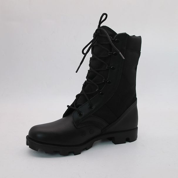 European Warm Series Polyester Oxford Polyurethane Leather Black Panama Tactical Jungle Military Style Martin Boots_vogvips.com