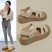 Korean-style Platform-soled Fashion Women, 2026 Summer Roman Sandals, Versatile Thick-soled Beach Sandals For Women_vogvips.com
