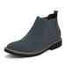 Men's Fashion Chelsea Boots With Hidden Wedge – Slip-Resistant & Comfortable Mid-Calf Boots For Autumn & Winter (Black/Grey, Sizes 38-46)_vogvips.com