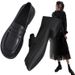 2025 Spring New Leather Women's Loafers Work, Soft Sole British Style Versatile Single Shoes For Women_vogvips.com