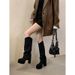 Women's Thick-Soled Platform For Petite Women, 2026 Autumn And Winter New Style, Versatile, Fashionable, Slimming High_vogvips.com