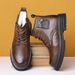 European Warm Series Autumn Winter Fleece-Lined Men's Non-Slip Men Genuine Leather Casual Martin Boots Sheepskin Thickened Warm Cotton Shoes_vogvips.com