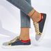 Trendy Low-Top Casual Sneakers With Metallic Patchwork Design For Men And Women Lightweight Comfortable Everyday Shoes_vogvips.com