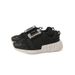 Square Buckle Rhinestone Four Seasons Platform Shoes For Women Thick Sole Mesh Breathable Casual Height Enhancing Sports Genuine Leather White Shoes_vogvips.com