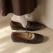 Super Soft Lambskin Height-increasing Beautiful Mary Jane Shoes For Women, 2026 Spring/autumn Vintage Versatile Flat_vogvips.com