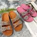 Women's Shoes Large Size Summer Women's Slippers Fashionable Diamond Buckle Cork Slippers_vogvips.com