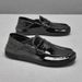 Bean One Foot Style Le Fu Business Casual Soft Sole Comfortable Lazy Leather Men's Shoes_vogvips.com