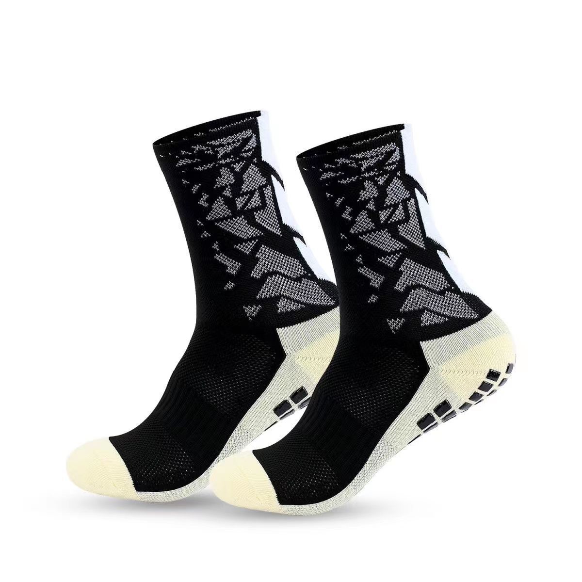 Shoe Accessories Glue Dispensing Football Mid Tube Training Non Slip Professional Thickened Sports Socks_vogvips.com