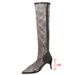Women Boots Knee High Boots Heel Boots Women Ankle Boots Autumn Winter Short Boots Women Fahion Sandal With Rhinetone Stiletto Heel Fihnet Over The K_vogvips.com
