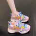 Women's Chunky Sneakers Athletic Shoes Mesh Breathable Soft Sole Fashionable And Versatile Winter New Style 2024_vogvips.com