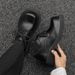 ShoeVault Chunky Derby For Men Women, Trendy Thick-Soled Height-Increasing Leather Casual Couple's Shoes, Versatile Autumn And_vogvips.com