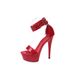 New Waterproof Platform Runway High Heels - Women's Criss-cross Strappy Sexy Sandals_vogvips.com