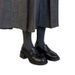 Sheepskin Version Thick Heel Loafers Women's One-pedal Round Head Single Shoes Genuine Leather Commuting Lazy Small Leather Shoes._vogvips.com