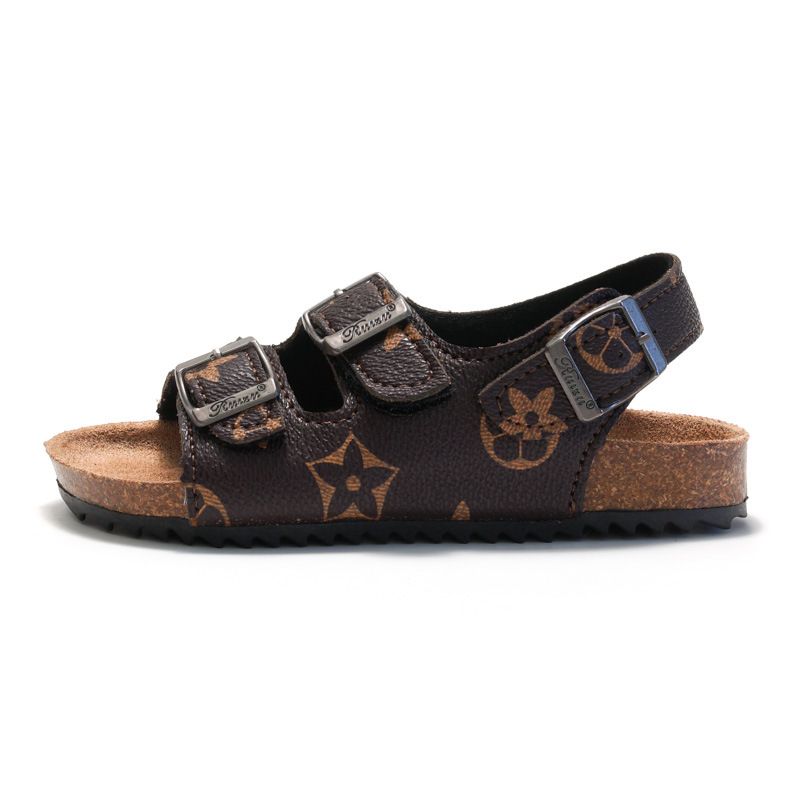RUIZUSTOCK New Children's Cork Boys' Sandals Girls' Beach Shoes Water Pine Korean Style Trendy Baby Cross_vogvips.com
