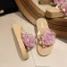 2026 Flower Summer Slippers Fashion Thick Bottom Flip Flops Beach Shoes Anti Slip Holiday Ethnic Clothing_vogvips.com