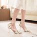 Women's Shoes fashion fairy tiger skin pattern design temperament lady banquet bridesmaid shoes high heels_vogvips.com