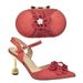 Three-dimensional applique decorative stiletto sandals with the same color fashion design banquet evening bag_vogvips.com