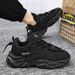 Summer New Breathable Mesh Fashion Versatile Thick Sole Little White Sports Casual Dad Shoes Men's_vogvips.com