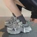 Women's Shoes New Spring Breathable Cloth All Match Student Sports Thick Bottom Heightening Running Shoes_vogvips.com