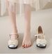 Fairy Style Single Shoes Female Super Fire Versatile Temperament Thick Heel With Skirt One Word With Single Shoes_vogvips.com