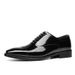 Voyage 2022 New Men's Leather First Layer Cowhide Split Edge Bead Business Formal British Style Three-Section Uniform Shoes_vogvips.com