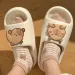 2026 New Cute Capybara Design Thick Sole Women Slippers Slides Bathroom Beach Indoor Sandals Summer Couple Shoes_vogvips.com
