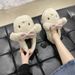 Women's Winter Cotton Slippers For Outdoor Wear, Cute 2026 New Model, Indoor Warm Dormitory Plush Non-slip Maternity Shoes With Covered Heel_vogvips.com