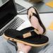 Men's Trendy Thong Slippers Non-Slip Wear-Resistant Flip Flops Breathable Woven Upper Comfortable Outdoor Beach Sandals_vogvips.com