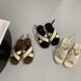 In-stock High-end Quality Women's Sandals, Retro Simple Cross-strap Sandals With Cross Buckle And Flat Sole_vogvips.com