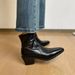 Pointed Toe Women Ankle Boots Fashion Thick Heel Slimming Short Booties Autumn Winter Soft Leather Female Shoes_vogvips.com