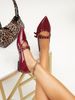 Women's Regular Single Shoe Fashion M Ü Ller Women's Shoes Pointed Comfortable Women's Shoes Basic Four Season Women's Shoes Wine Red Women's Shoes_vogvips.com