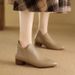 Autumn Winter New Thick Medium Heel Round Toe Short Back Zipper Fashion Martin Soft Leather Comfortable Women's Boots_vogvips.com