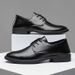 Premium Formal Oxford Shoes For Men – Waterproof PU Leather Business Dress Shoes With Classic Pointed Toe, Comfortable & Stylish For Office_vogvips.com
