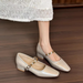 2026 Genuine Spring New Vintage Single Strap Square Toe Shallow Mary Jane Sole Soft Upper Women's Leather Shoes_vogvips.com