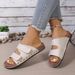 2026 Summer New Large Size Double Buckle Velcro Thick-Soled Women's Beach Open-Toe Sandals Wholesale_vogvips.com