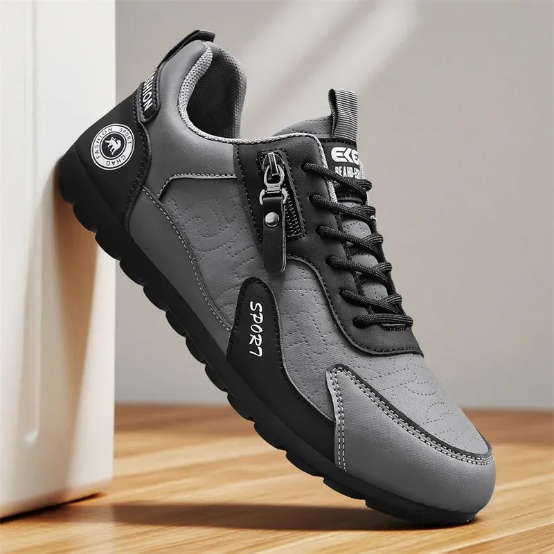 PU Leather Casual Men Sneakers Spring Autumn Winter For Male Comfortable Walking Shoes Athletic_vogvips.com