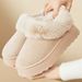 Snow New Style Fleece-Lined Thickened Short Fashionable Versatile Soft Sole Boots Women's Cold-Proof Warm Cotton Shoes_vogvips.com
