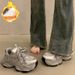Women's Shoes Dad Shoes Autumn And Winter Plus Velvet Thick New Height Increasing Shoes Popular All Match Thick Soled Casual Sports Women's Shoes_vogvips.com