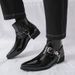 New Fashion Chelsea Boots Men's Brown Retro High-top Men's Boots European And American Fashion Boots British Gentleman Leather Boots_vogvips.com